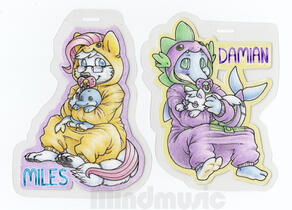 Themed matching badges